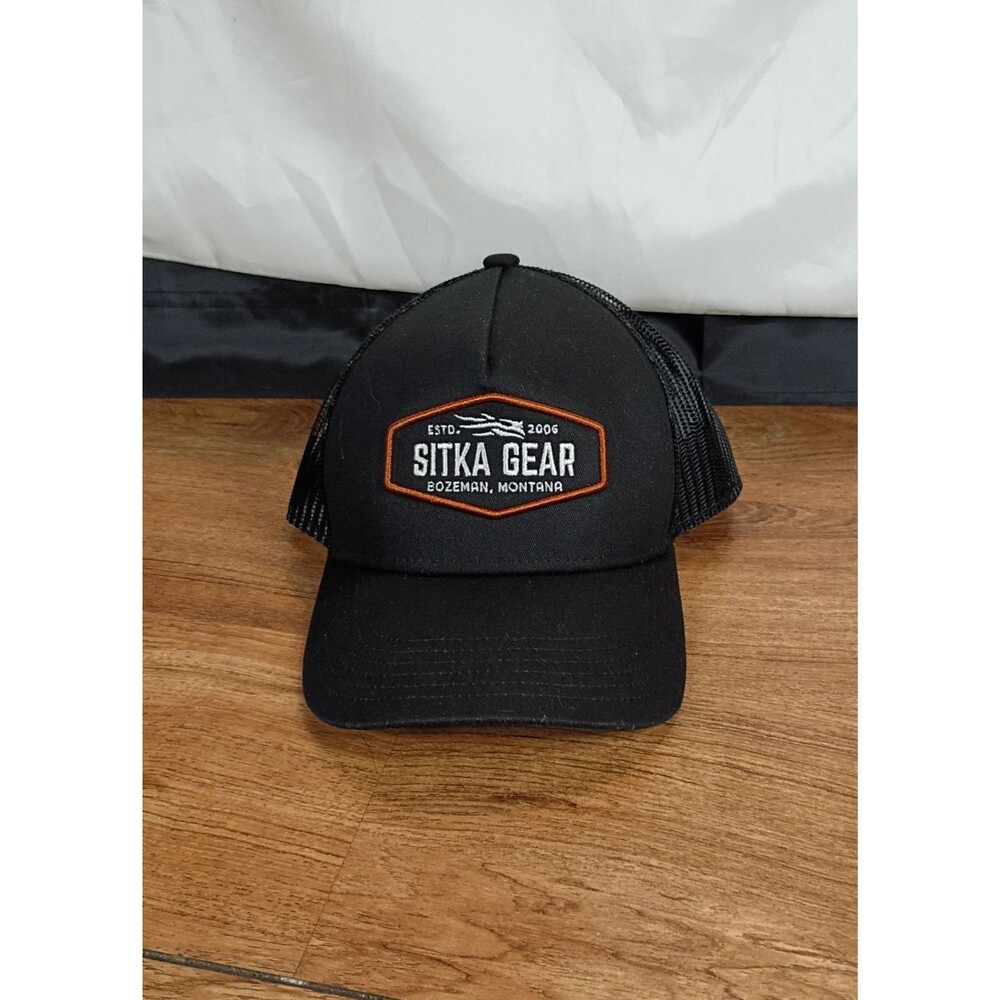 Sitka Gear Trucker Hat Black OSFA Bozeman Montana